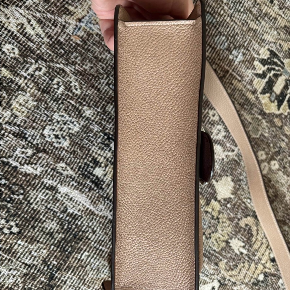 Coach Pebbled Leather Shoulder Bag in Taupe - Picture 3 of 12